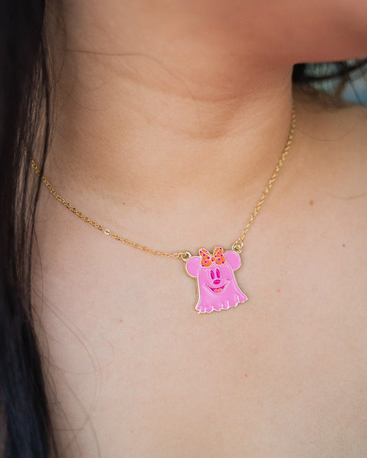 Pink Ghosty Necklace