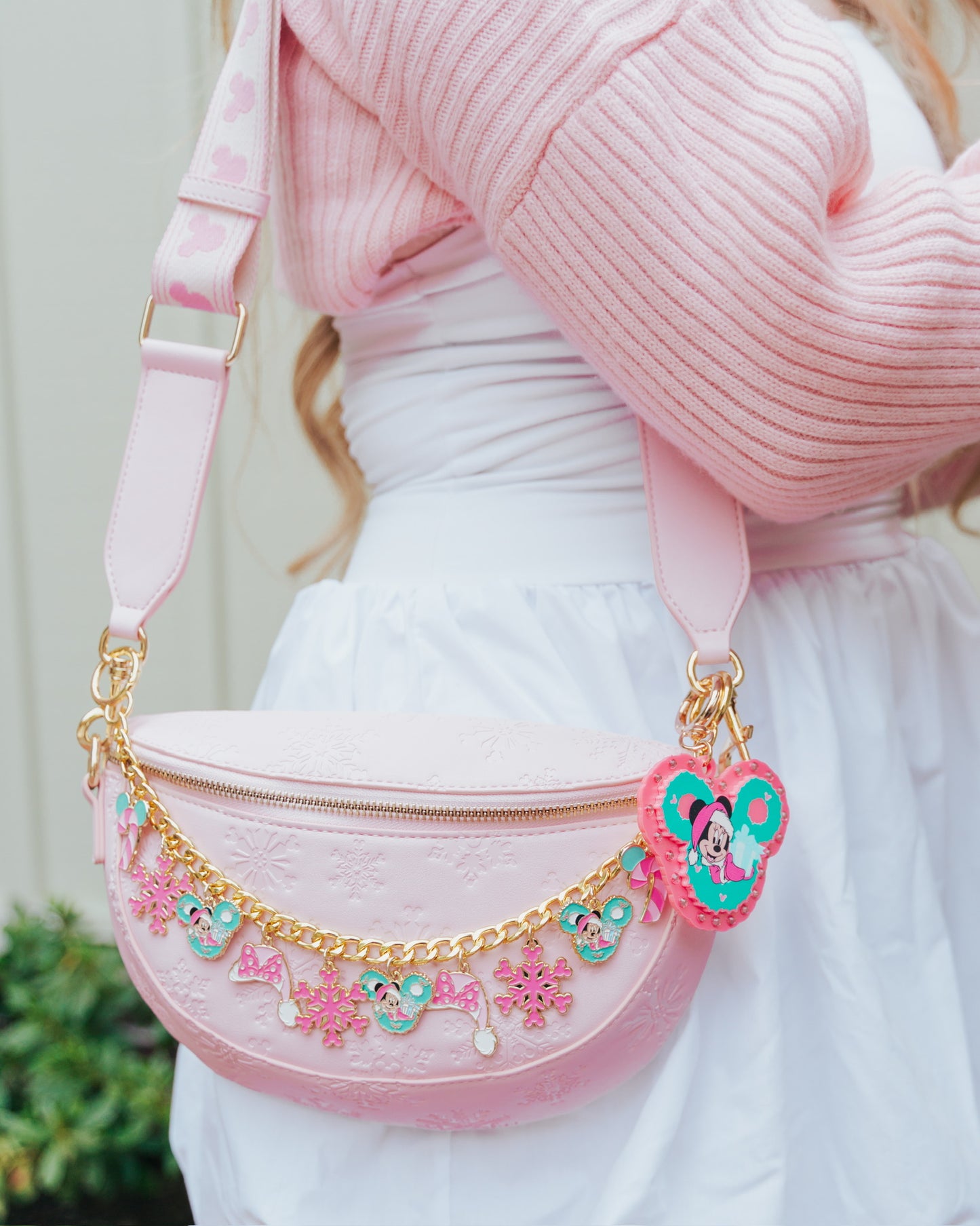 Pinkmas Wreath Bag Charm