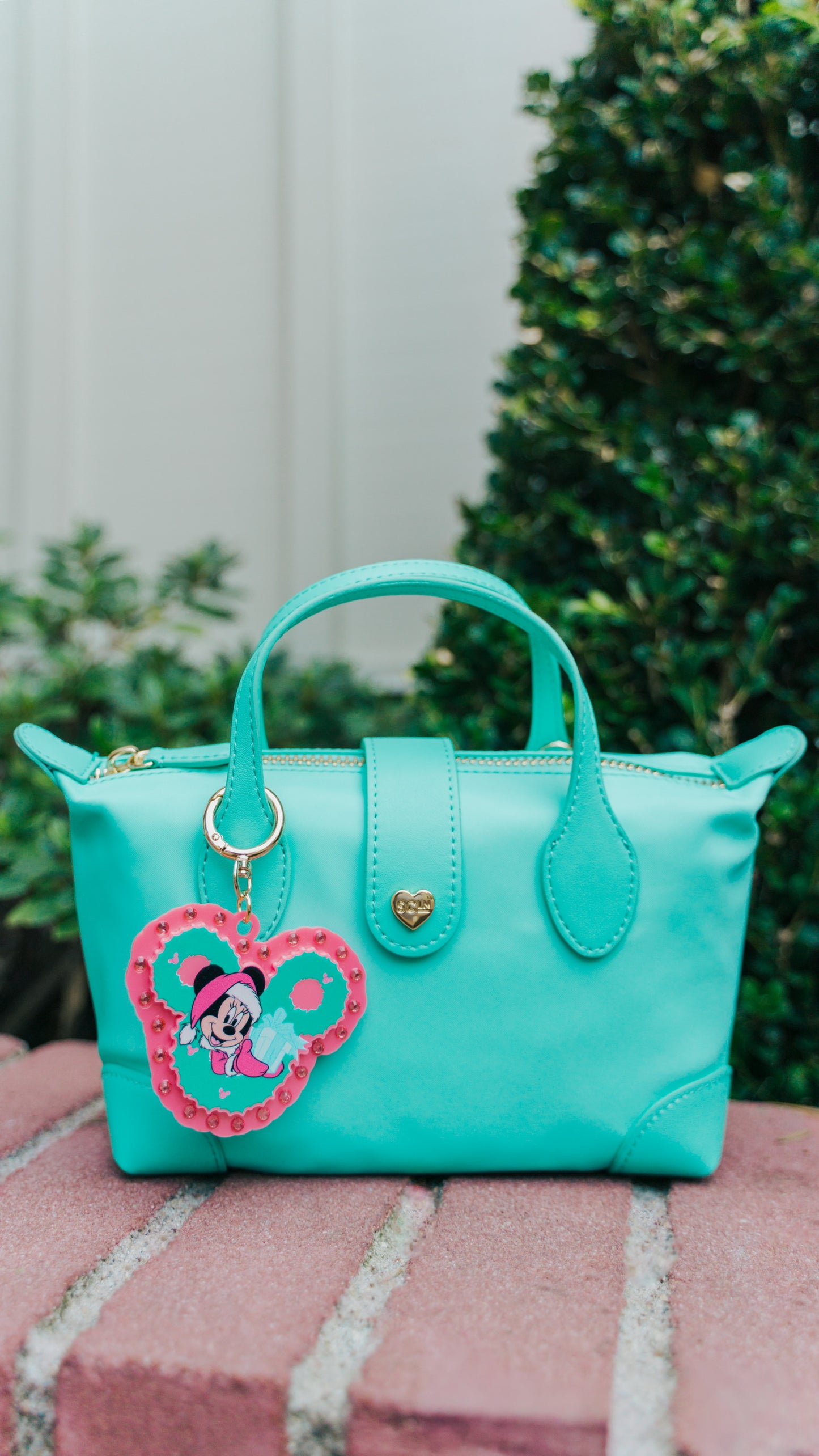 Pinkmas Wreath Bag Charm