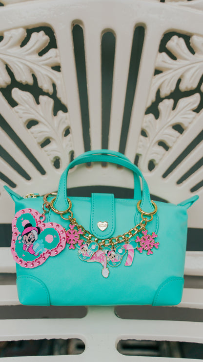 Pinkmas Wreath Bag Charm