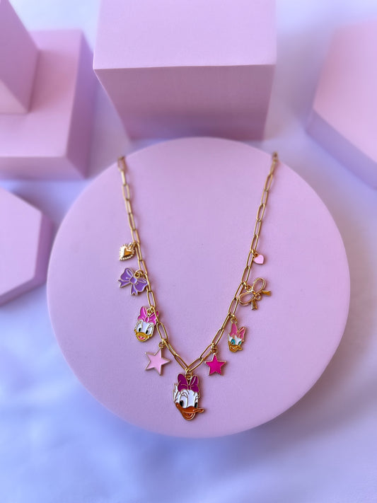 Girly Duck Charm Necklace
