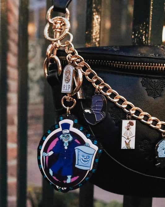 Skeleton Ghost Bag Charm
