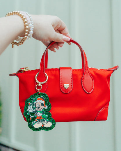 Santa Mouse Bag Charm