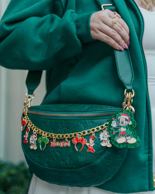 Santa Mouse Bag Charm